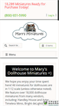 Mobile Screenshot of marysminiatures.net